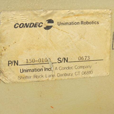 Condec 150-0100 Unimation Robotics Controller