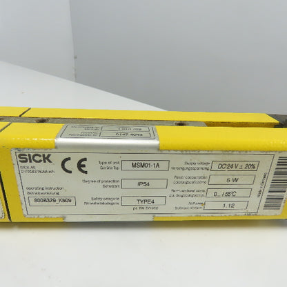 Sick MGSE120-12B Safety Light Curtain 24VDC 1200mm x 18m W/ MSM01-1A
