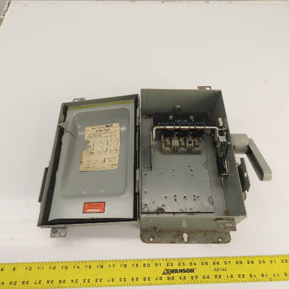 Gould NF351H 30A Non-Fusible Safety Disconnect Switch 600VAC 15HP