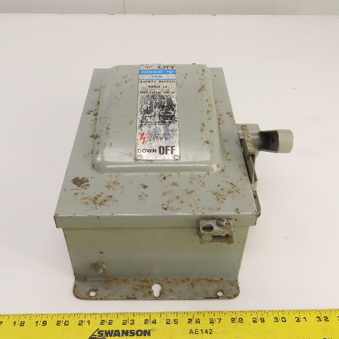 Gould NF351H 30A Non-Fusible Safety Disconnect Switch 600VAC 15HP