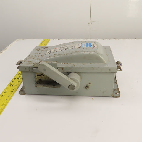 Gould NF351H 30A Non-Fusible Safety Disconnect Switch 600VAC 15HP