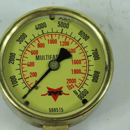 Multifastener 500515 25.300.1000 Pressure Gauge 0-9000N 0-2000 Lbs 1/4"