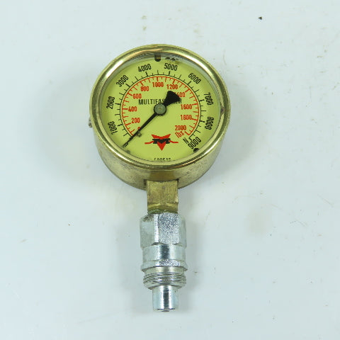 Multifastener 500515 25.300.1000 Pressure Gauge 0-9000N 0-2000 Lbs 1/4"