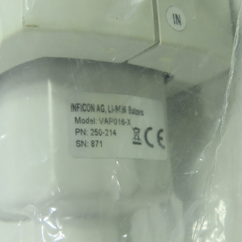 Inficon 250-214 VAP016-X Pneumatically Activated Angle Valve