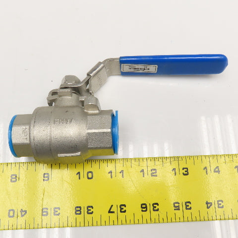 FNW FNW200AF 3/4" NPT Stainless Steel Ball Valve 1000CWP
