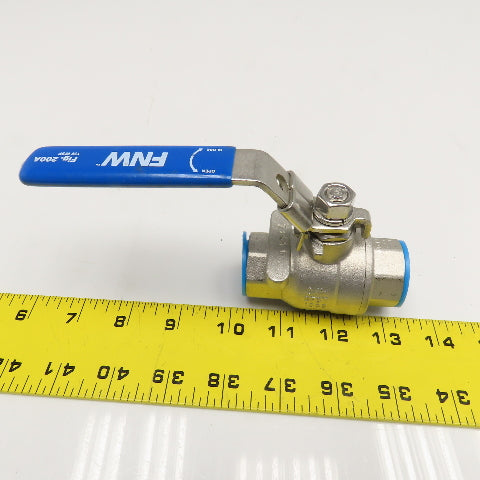 FNW FNW200AF 3/4" NPT Stainless Steel Ball Valve 1000CWP