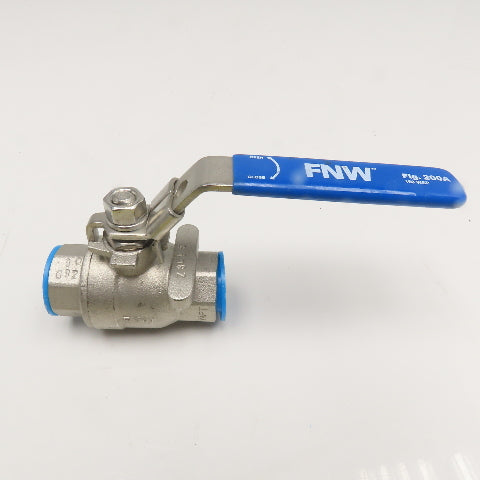 FNW FNW200AF 3/4" NPT Stainless Steel Ball Valve 1000CWP