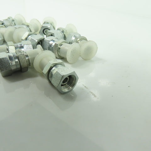 Parker 0107-2-2 Straight Pipe Swivel Adapter 1/8 NPTF Male X 1/8 NPSM Lot Of 14