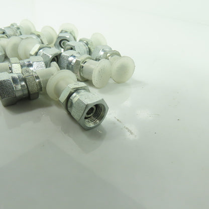 Parker 0107-2-2 Straight Pipe Swivel Adapter 1/8 NPTF Male X 1/8 NPSM Lot Of 14