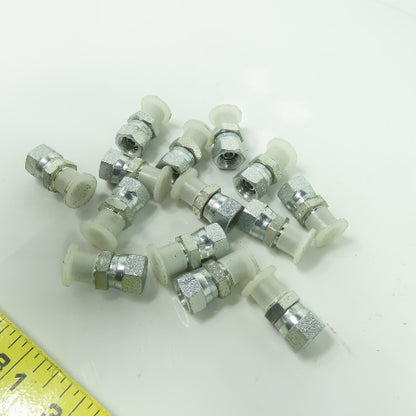 Parker 0107-2-2 Straight Pipe Swivel Adapter 1/8 NPTF Male X 1/8 NPSM Lot Of 14