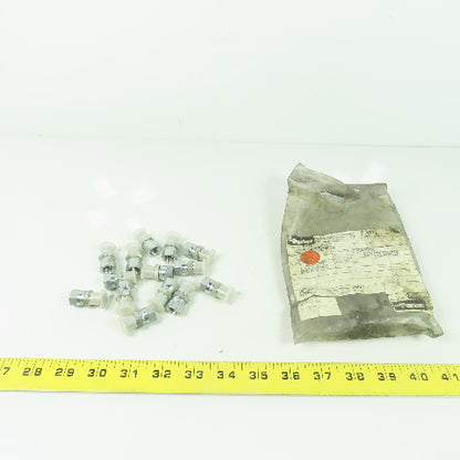Parker 0107-2-2 Straight Pipe Swivel Adapter 1/8 NPTF Male X 1/8 NPSM Lot Of 14