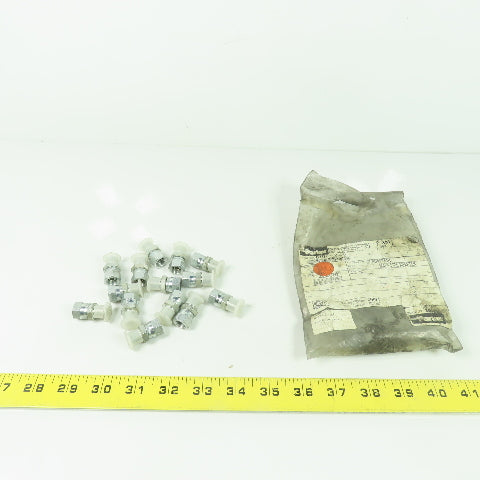 Parker 0107-2-2 Straight Pipe Swivel Adapter 1/8 NPTF Male X 1/8 NPSM Lot Of 14