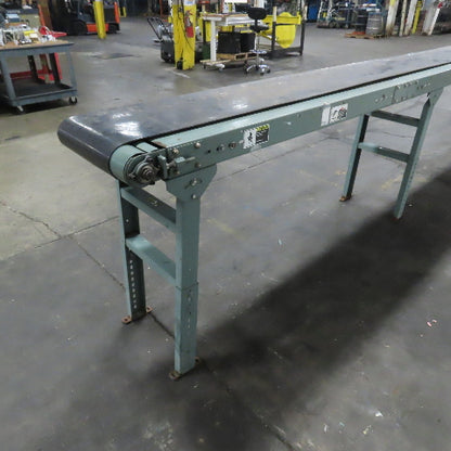 Hytrol 14" Belt x 191" Smooth Slide Bed Belt Conveyor 15' Bed (Needs Motor)