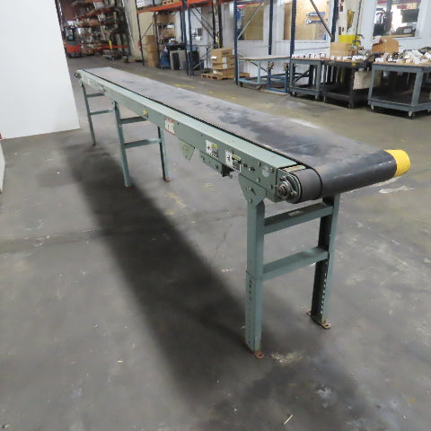 Hytrol 14" Belt x 191" Smooth Slide Bed Belt Conveyor 15' Bed (Needs Motor)