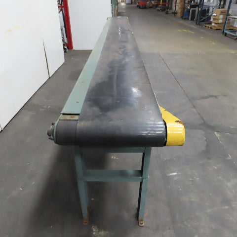 Hytrol 14" Belt x 191" Smooth Slide Bed Belt Conveyor 15' Bed (Needs Motor)