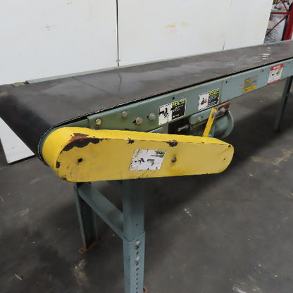 Hytrol 14" Belt x 191" Smooth Slide Bed Belt Conveyor 15' Bed (Needs Motor)