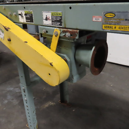 Hytrol 14" Belt x 191" Smooth Slide Bed Belt Conveyor 15' Bed (Needs Motor)