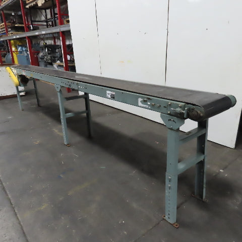 Hytrol 14" Belt x 191" Smooth Slide Bed Belt Conveyor 15' Bed (Needs Motor)