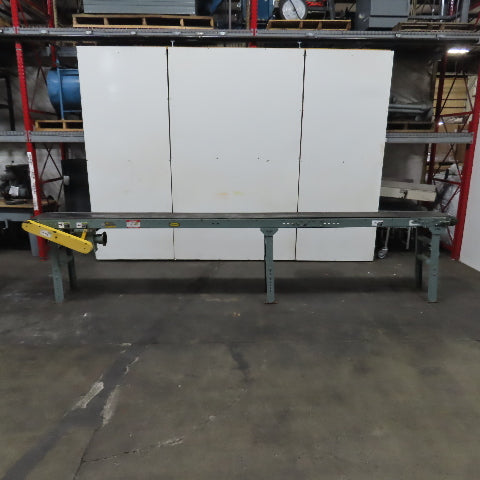 Hytrol 14" Belt x 191" Smooth Slide Bed Belt Conveyor 15' Bed (Needs Motor)