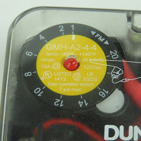 Dungs 217-323A Gas Pressure Switch 1-20" WC 10A 120VAC