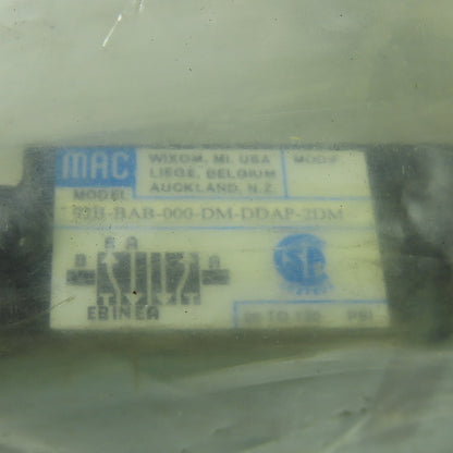 MAC 92B-BAB-000-DM-DDAP-2DM Solenoid Valve 120PSI W/ DM3A-DDAP-2DM 24VDC new