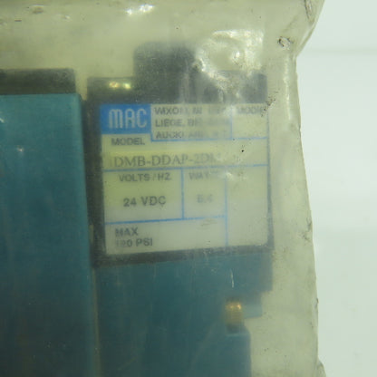 MAC 92B-AAB-000-DM-DDAP-2DM Solenoid Valve 120PSI W/ DMB-DDAP-2DM 24VDC NEW