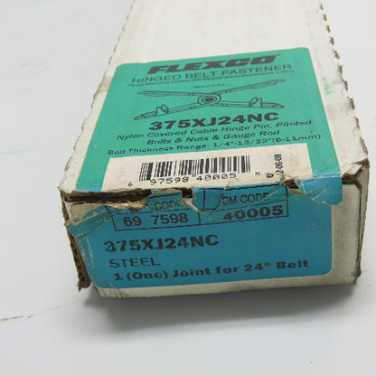 Flexco 375XJ24NC Hinged Belt Fastener 24" NEW