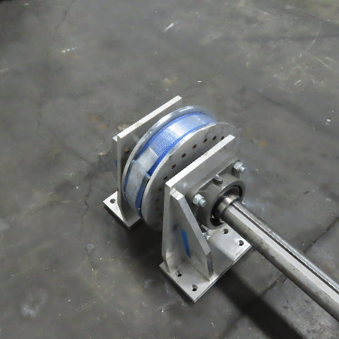 Heavy Duty Shaft Mounted Double Drum Precision Winch Hoist Winder Assembly 260"