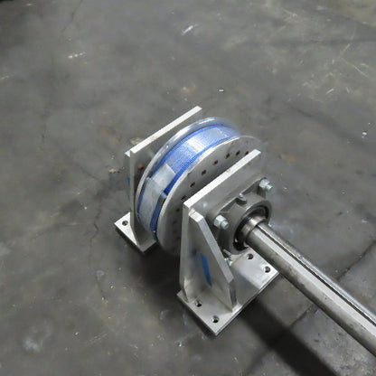 Heavy Duty Shaft Mounted Double Drum Precision Winch Hoist Winder Assembly 260"