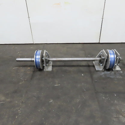 Heavy Duty Shaft Mounted Double Drum Precision Winch Hoist Winder Assembly 260"