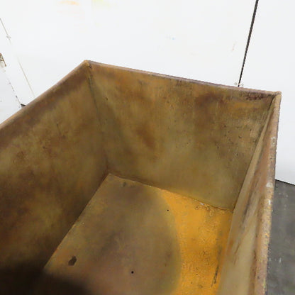 42" x 36" x 36" H Steel Storage Material Tote Slug Scrap Trash Box Lot Of 2