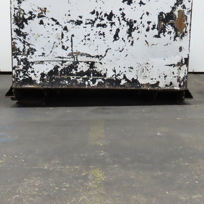 42" x 36" x 36" H Steel Storage Material Tote Slug Scrap Trash Box Lot Of 2