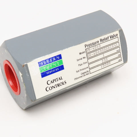Capitol Controls BM-4060 1" NPT Liquid Chlorine Pressure Relief Valve 250PSI
