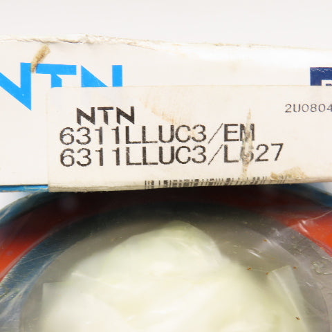 NTN 6311LLUC3 120x55x29mm Single Row Radial Ball Bearing Double Seal