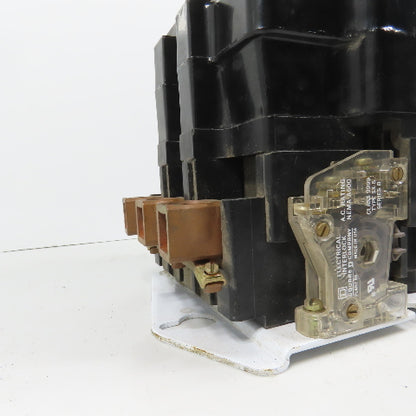 Square D 8502SF02 Nema Size 4 Motor Starter 100HP 480V Coil 600V Max (Clean)