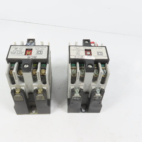 Square D 8501X040 Control Relay 120V Coil 8 N.C. 12 TOT Poles Lot Of 2 (Clean)