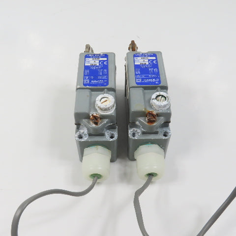 Square D AW38 Roller Head Plunger limit Switch 10A 600VAC (Stuck Heads) Lot/2