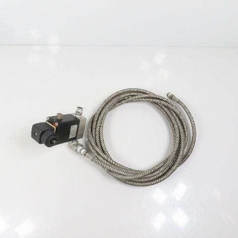 Burkert 00457684 0330-A-5/64-FPDM-SS Solenoid Valve 1/4" W/ Stainless Hose 14'