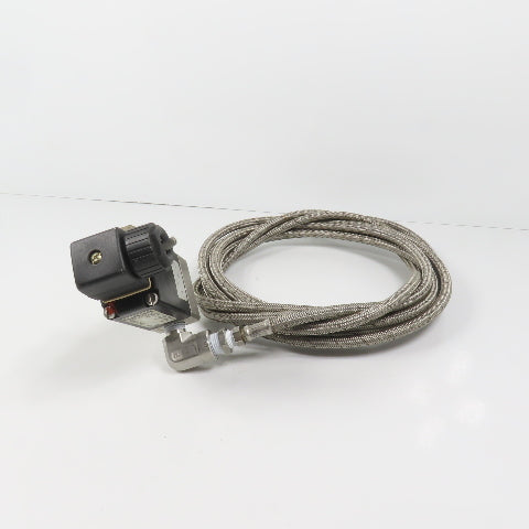 Burkert 00457684 0330-A-5/64-FPDM-SS Solenoid Valve 1/4" W/ Stainless Hose 14'