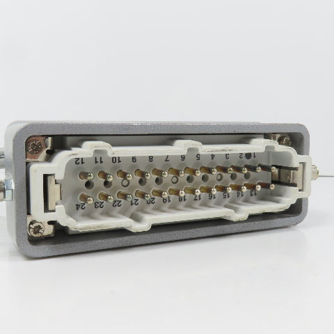 Phoenix Contact 1771901 1771749 16A 24-Pin Male Connector 600V W/ Sleeve Hood