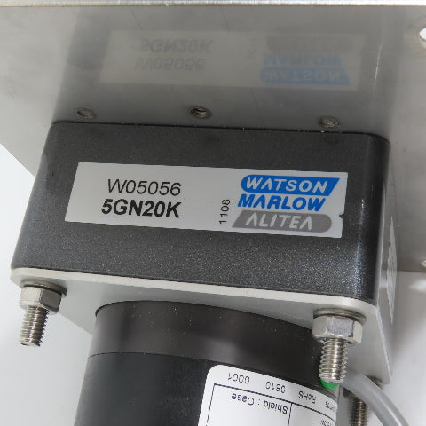 Watson Marlow W05056 5GN20K Peristaltic Pump 313 Head For 1.6WT 24VDC W/ Motor