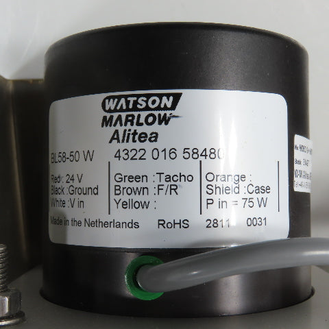 Watson Marlow 313VBM/D 5GN20K Peristaltic Pump 313 Head For 1.6WT 24VDC W/ Motor