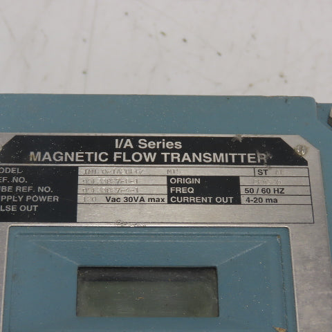 Foxboro IMT20-TA20FGZ Magnetic Flow Transmitter 120VAC 30A W/ 3" Flow Meter Tube
