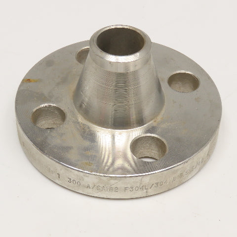 Flow Components 1" Raised Neck Weld Flange Raised Face 4 Bolt CL300