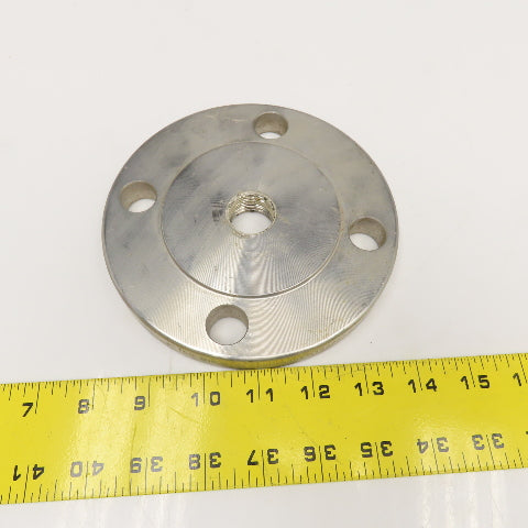 Tube-Line 2" 150 B16.5 Stainless Steel Blank Flange Plate Raised Face 3/4" NPT