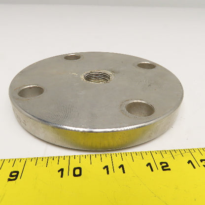 Tube-Line 2" 150 B16.5 Stainless Steel Blank Flange Plate Raised Face 3/4" NPT