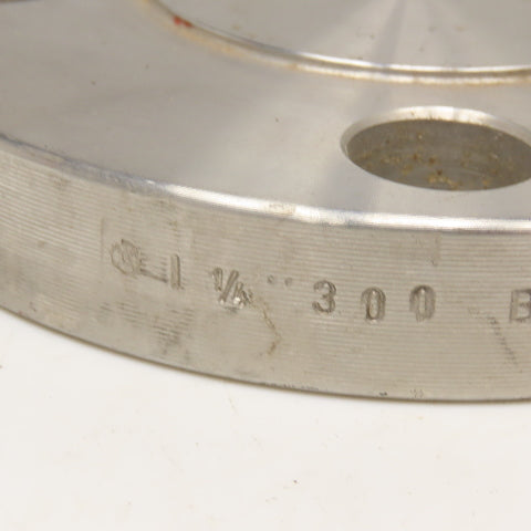 1-1/4" 300 B16.5 Stainless Steel Blank Flange Plate Raised Face