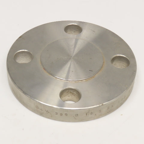 1-1/4" 300 B16.5 Stainless Steel Blank Flange Plate Raised Face