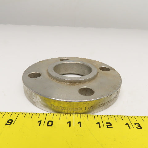 Flow Components 1-1/2" 150# Stainless Steel Socket Weld Flange Plate
