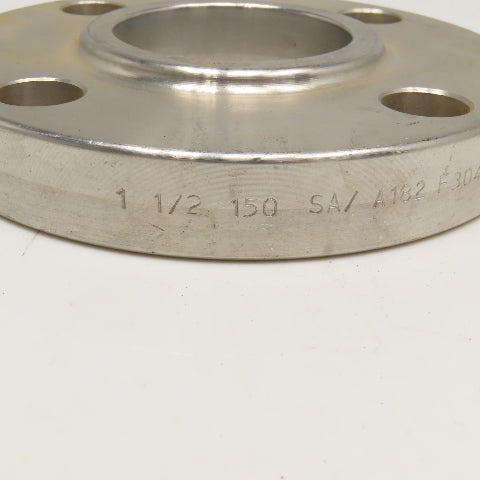 Echjay 1-1/2" 150# Stainless Steel Socket Weld Flange Plate